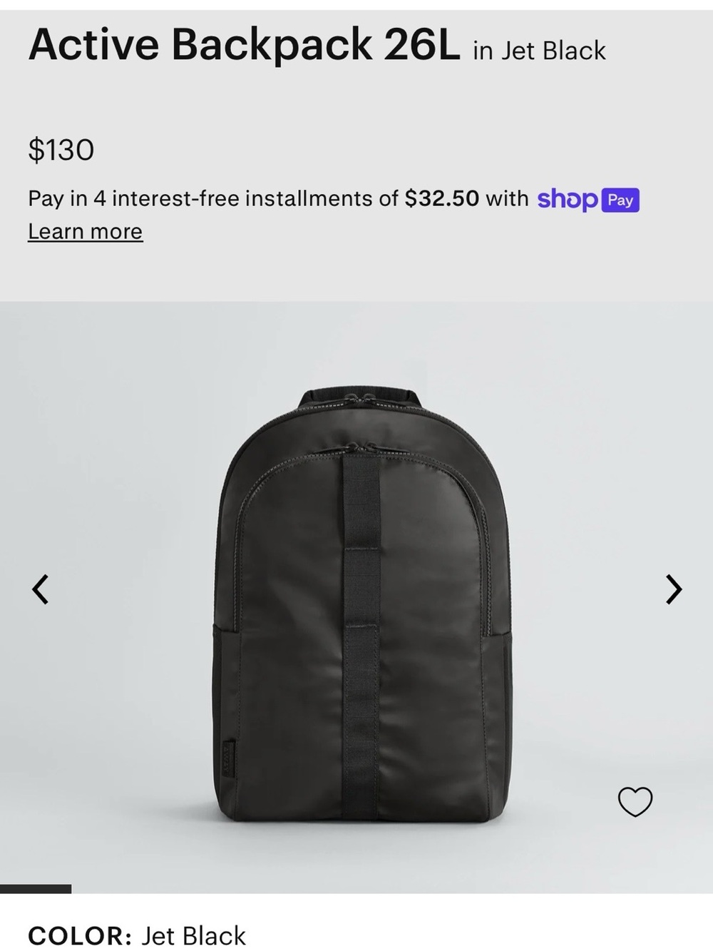 NWT Away Active Backpack 26L